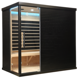 Premium Black Box Far Infrared Sauna: 4 Person